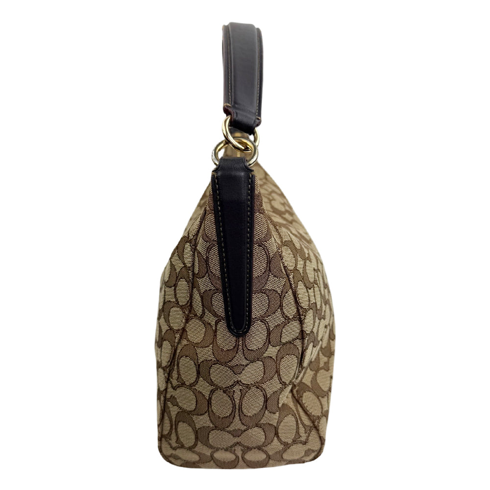 COACH Celeste Signature Canvas Brown Hand Bag LHQ1898