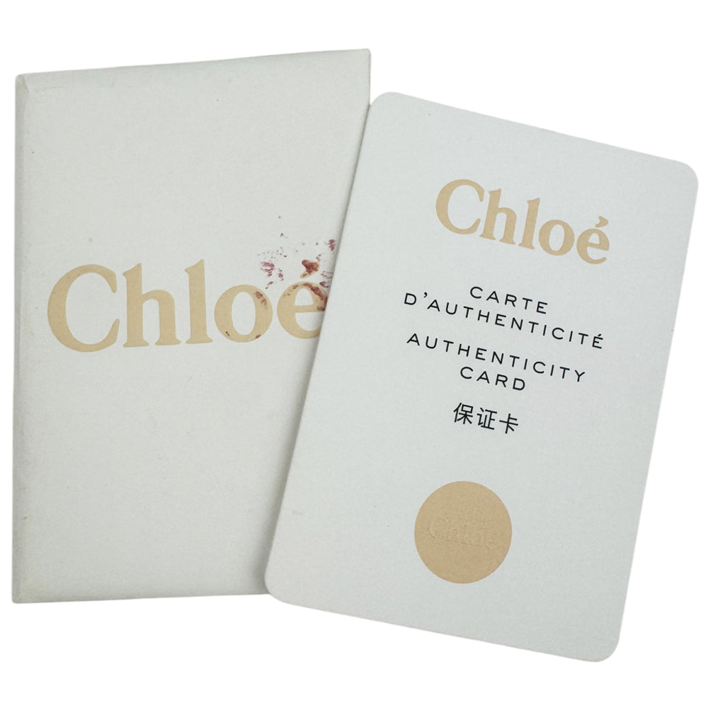 CHLOE Woody Small Beige Canvas Tote Bag LHQ1903