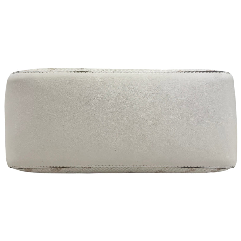 COACH 'Horse & Carriage' White Canvas Tote Bag Shoulder Bag LHQ1908