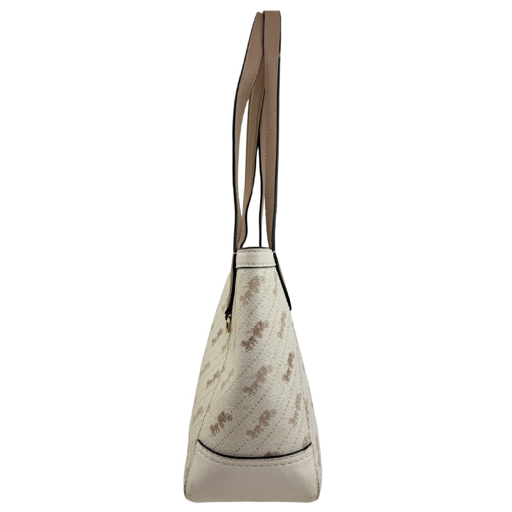 COACH 'Horse & Carriage' White Canvas Tote Bag Shoulder Bag LHQ1908