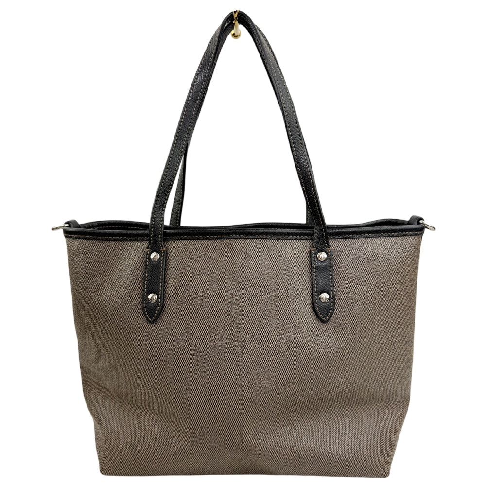 COACH 'Horse & Carriage' City Grey Canvas Tote Shoulder Bag LHQ1917
