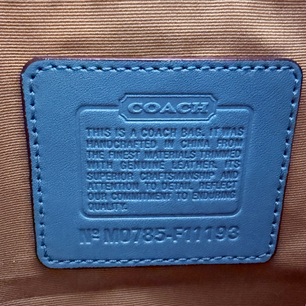 COACH Signature Canvas Brown Shoulder Bag LHQ1920
