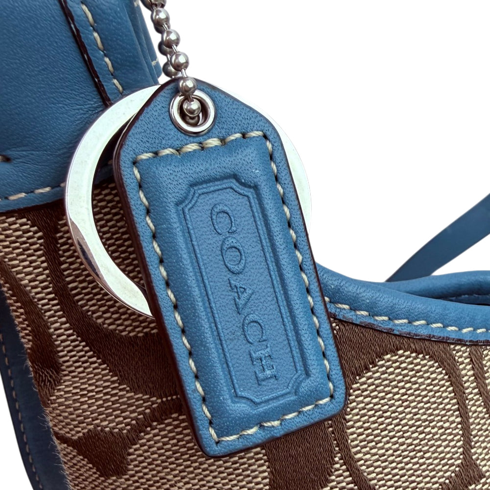 COACH Signature Canvas Brown Shoulder Bag LHQ1920
