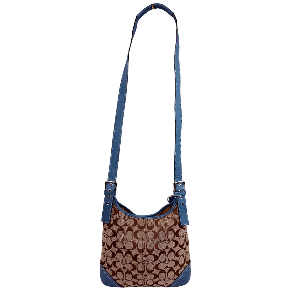 COACH Signature Canvas Brown Shoulder Bag LHQ1920