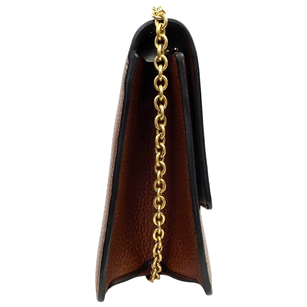 MULBERRY Darley Brown Leather Shoulder Bag LHQ1925