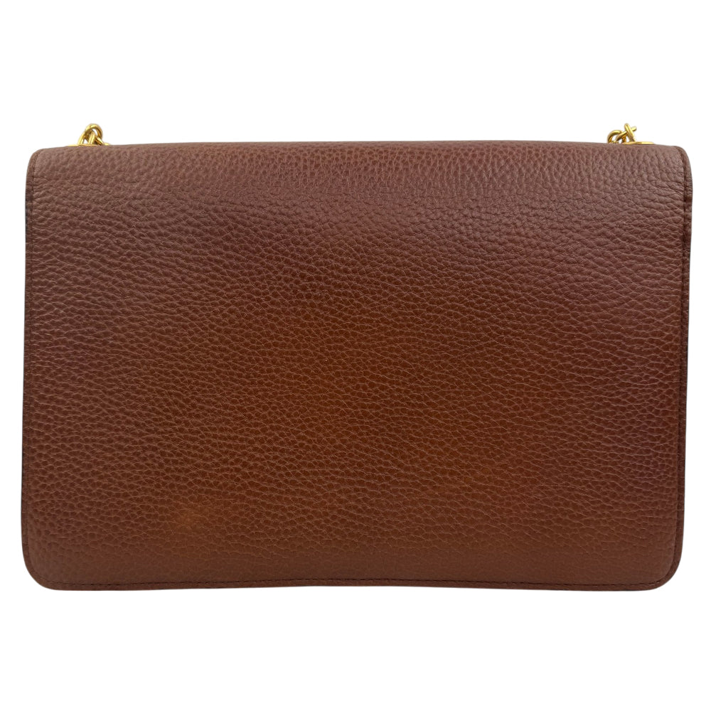 MULBERRY Darley Brown Leather Shoulder Bag LHQ1925