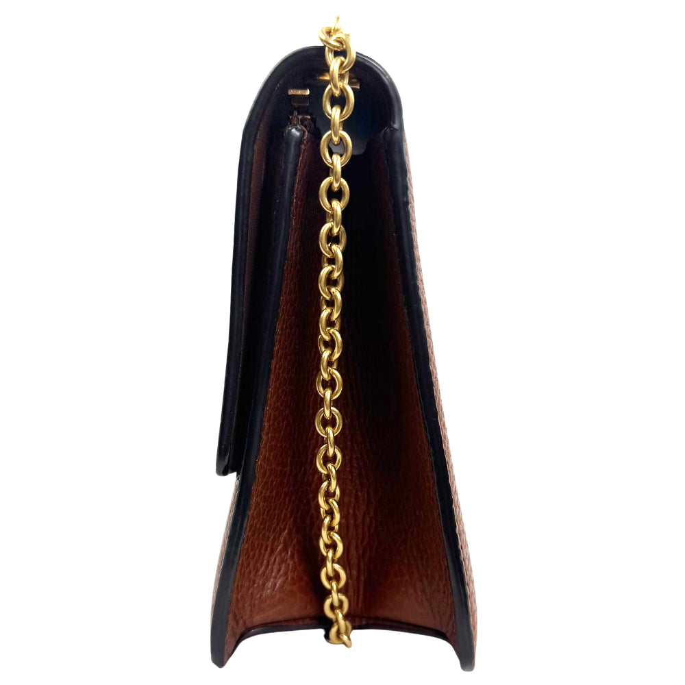 MULBERRY Darley Brown Leather Shoulder Bag LHQ1925