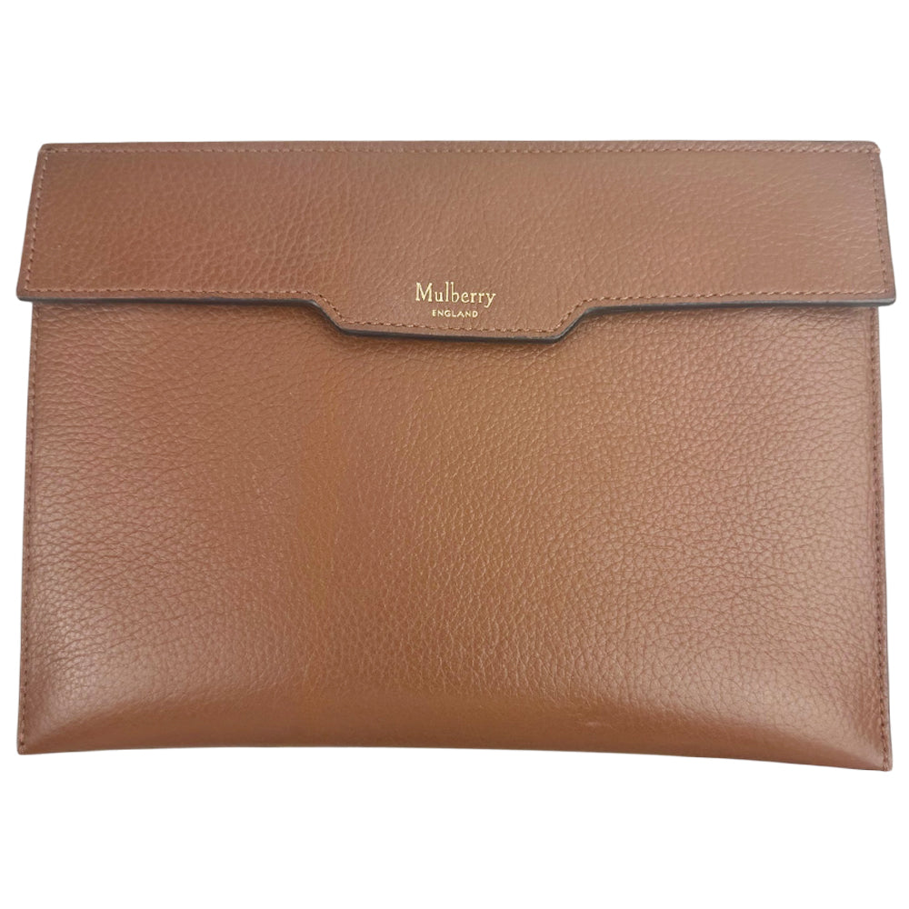 MULBERRY Bayswater Brown Leather Tote Shoulder Bag LHQ1926