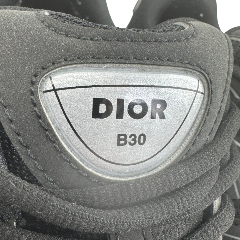 CHRISTIAN DIOR B30 Black Trainers Size 7.5 UK LHQ1927