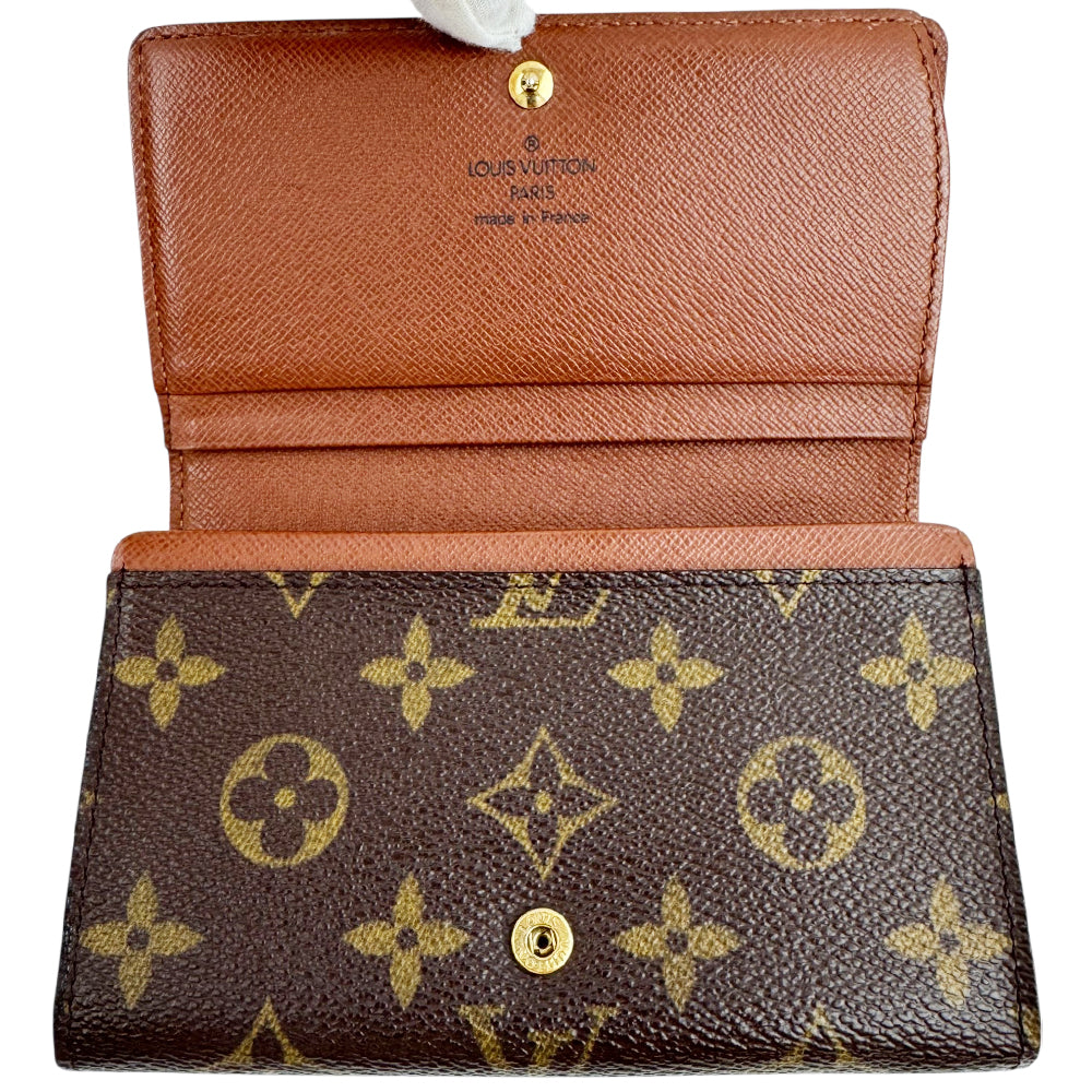 LOUIS VUITTON Monogram Porte Monnaie Purse Wallet LHQ1930