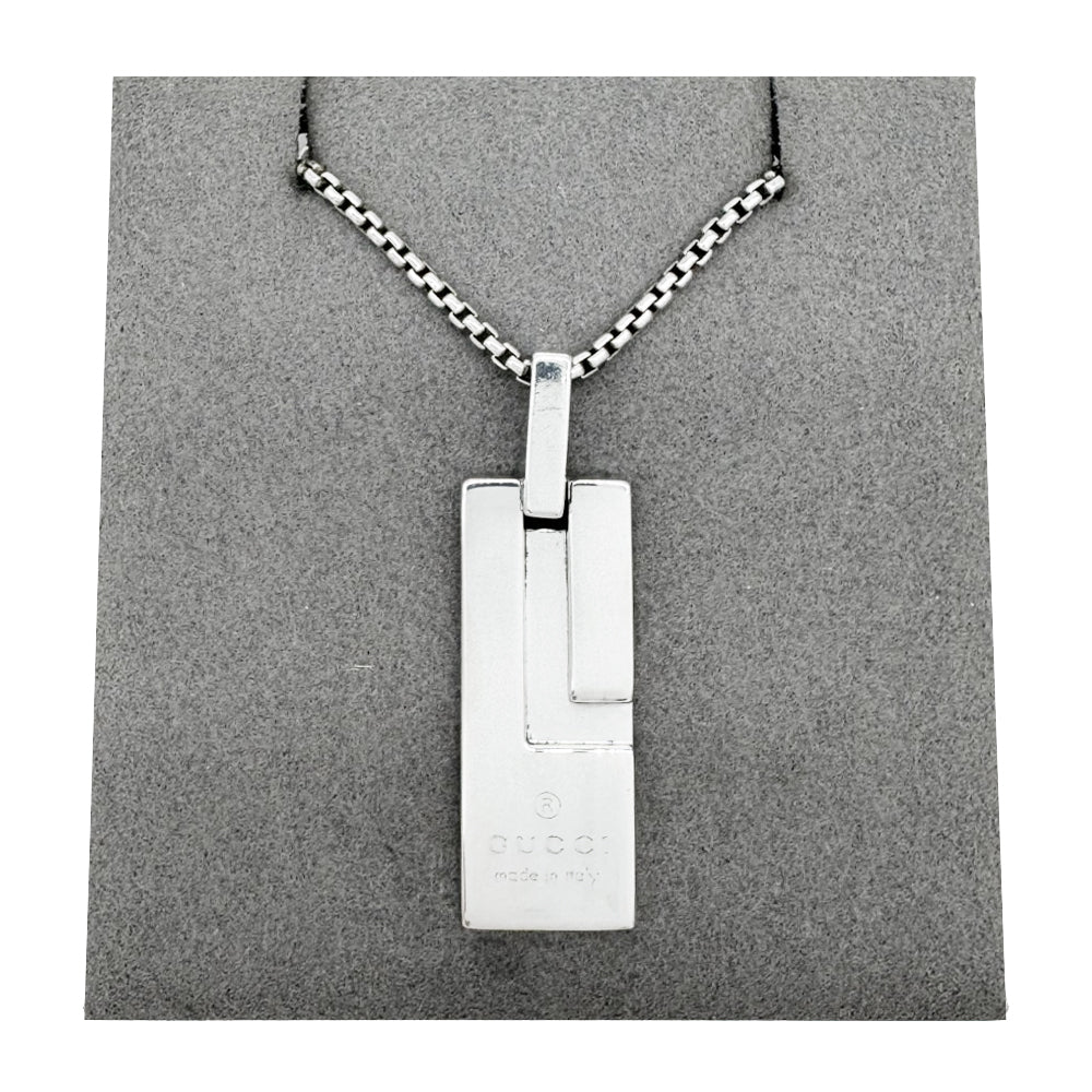 GUCCI G Silver Necklace LHQ1945