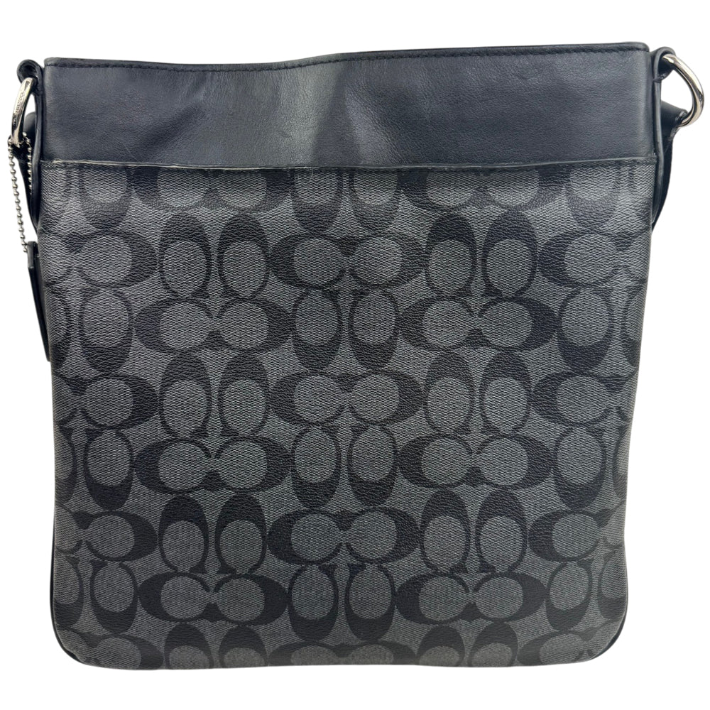 COACH Bowery Black Signature Crossbody Bag LHQ1950
