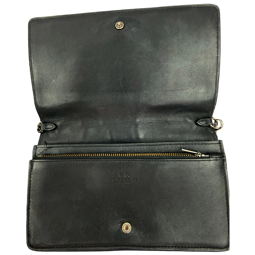 COACH Slim Black Leather Crossbody Bag LHQ1960