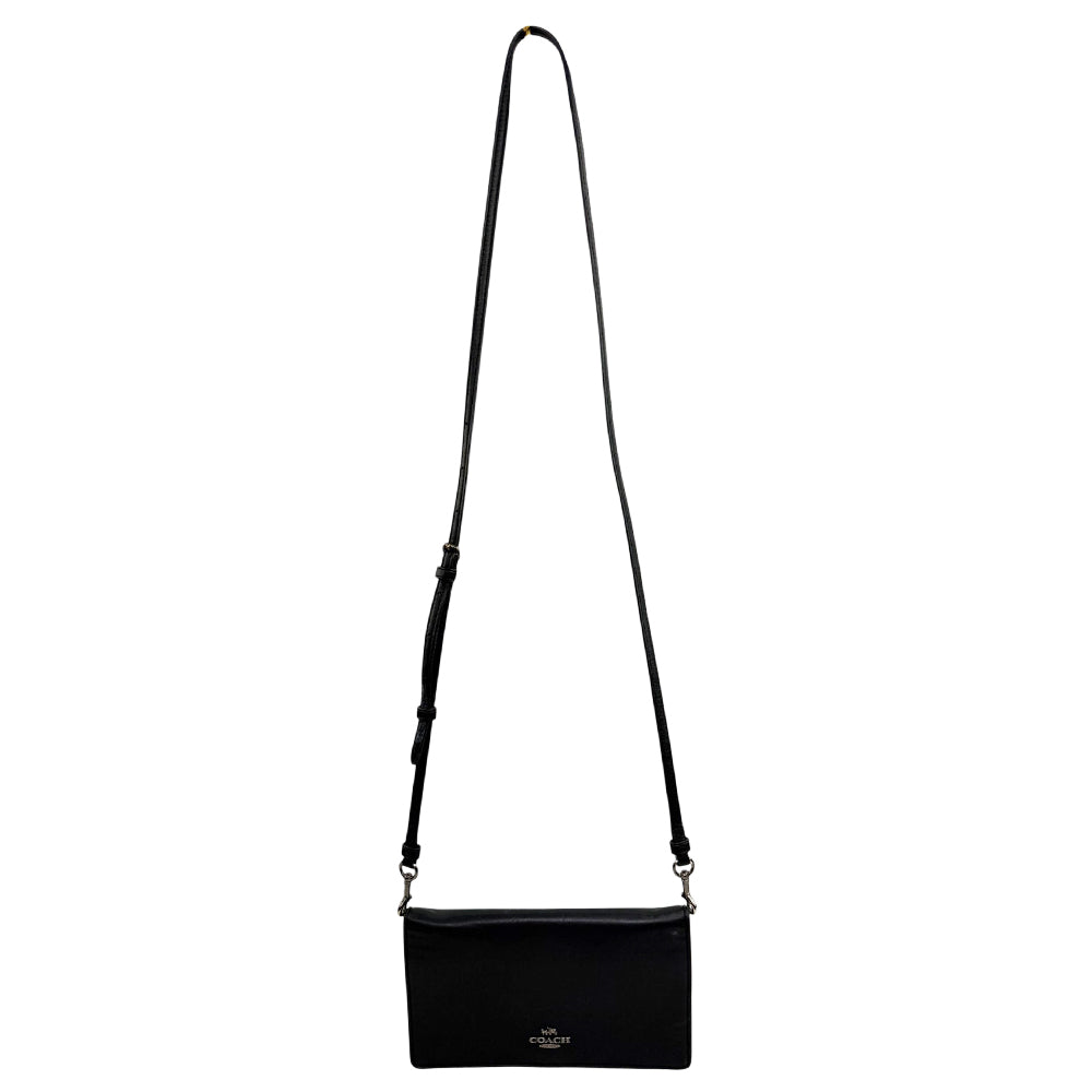 COACH Slim Black Leather Crossbody Bag LHQ1960