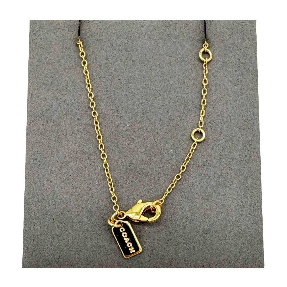 COACH Gold Crystal Star Necklace LHQ1964