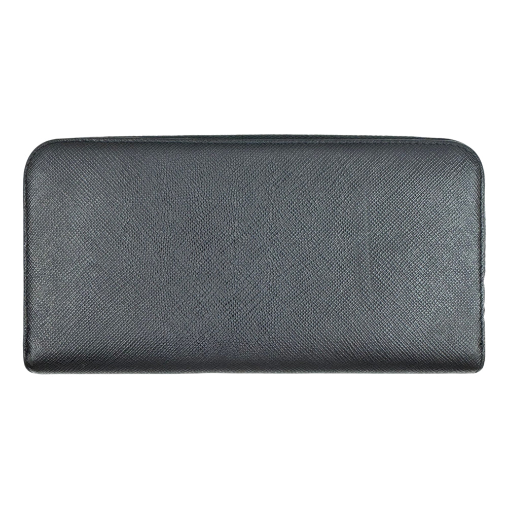PRADA Saffiano Black Leather Wallet Purse LHQ1967