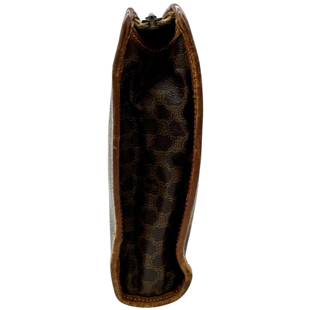 CELINE Macadam Brown Clutch Pouch LHQ1970