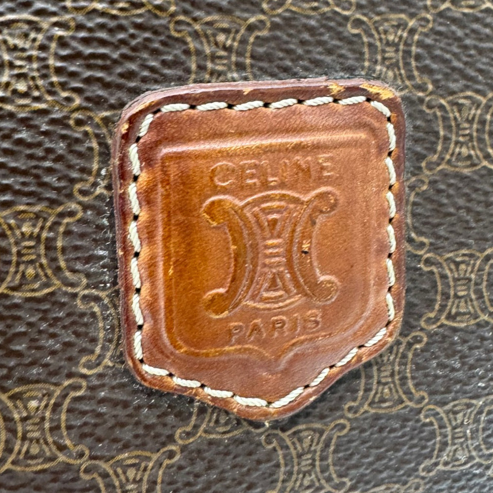 CELINE Macadam Brown Clutch Pouch LHQ1971