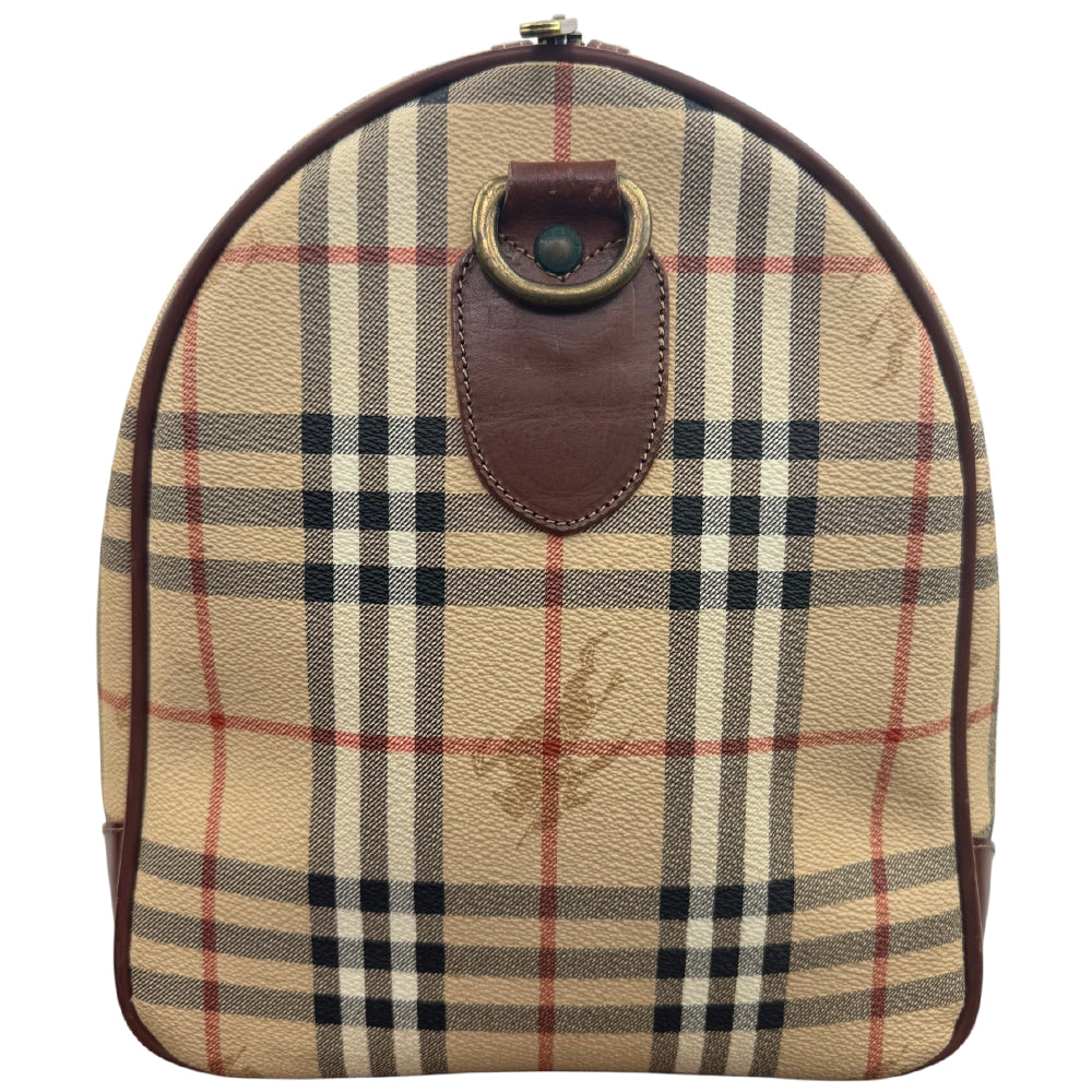BURBERRY Nova Check Duffle/Boston Shoulder Bag LHQ1975