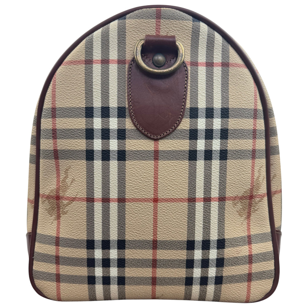 BURBERRY Nova Check Duffle/Boston Shoulder Bag LHQ1975