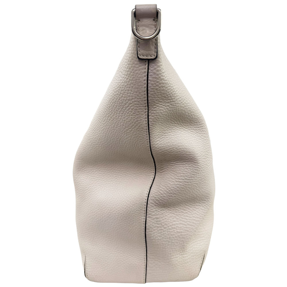 COACH Bleeker Zip Top White Leather Shoulder Bag LHQ1976