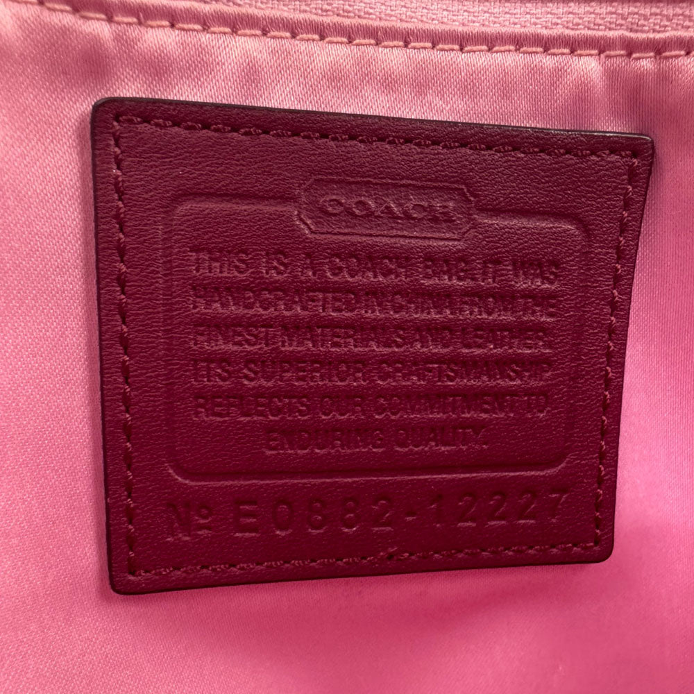 COACH Ergo Signature Canvas Brown Shoulder Bag LHQ1978