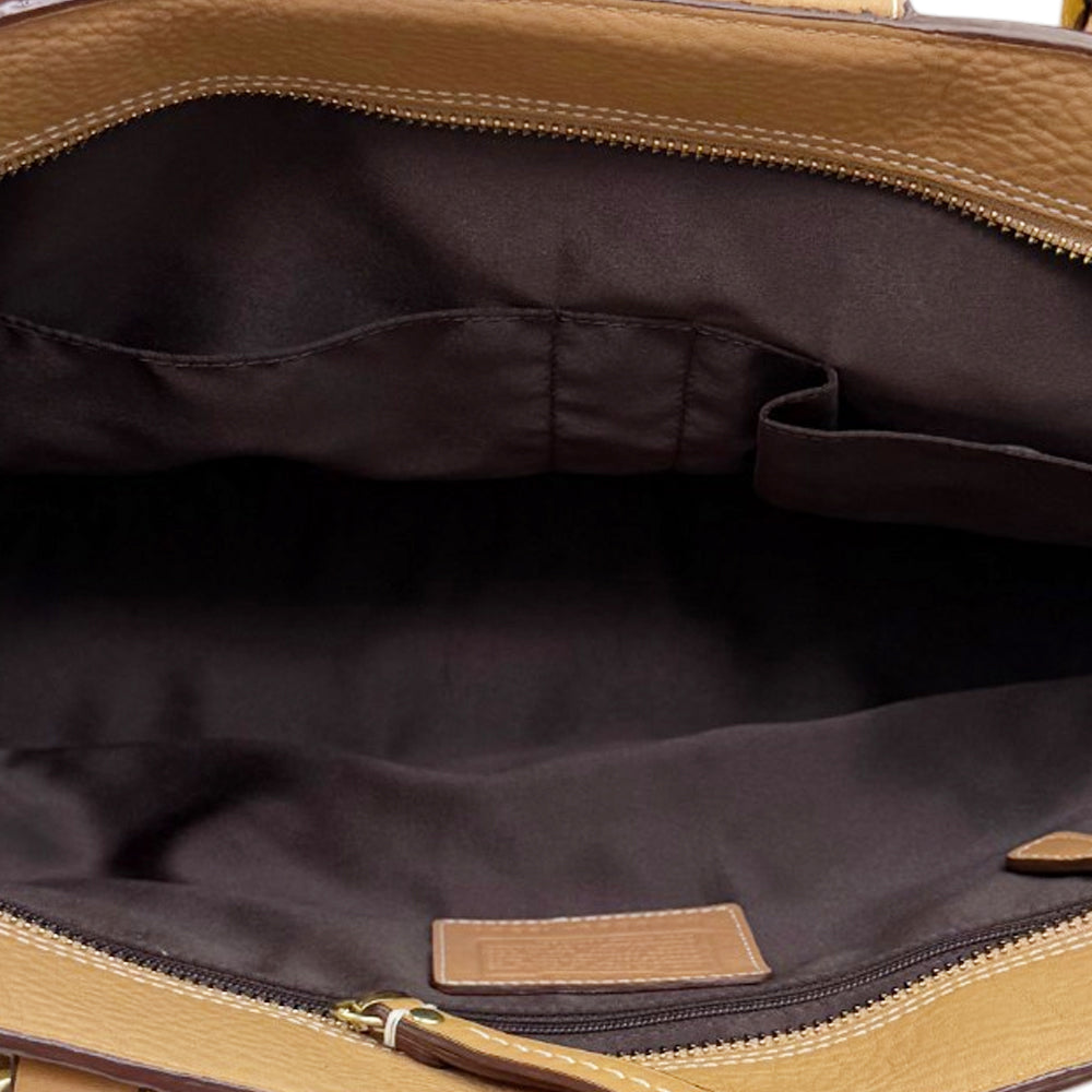 COACH Hampton Brown Leather Shoulder Bag LHQ1981
