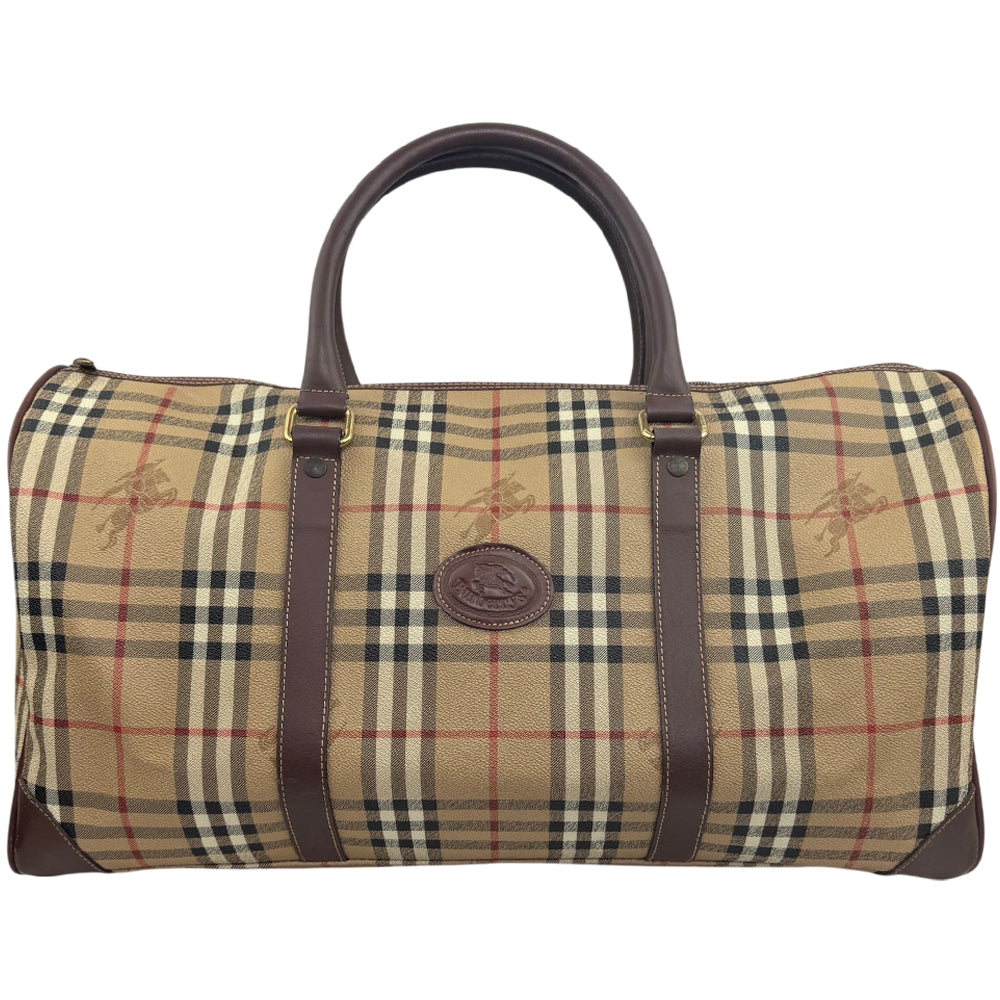 BURBERRY Nova Check Duffle/Boston Bag LHQ1982