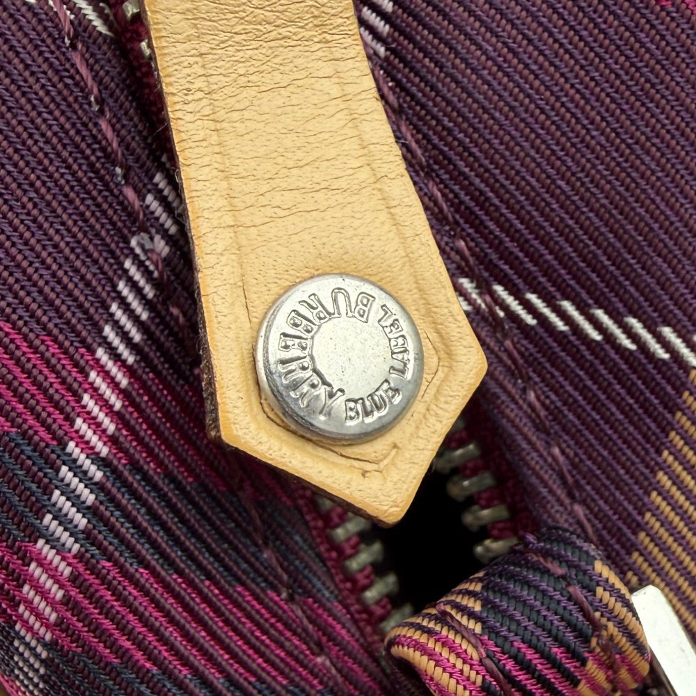 BURBERRY Blue Label Red Nova Check Shoulder Bag LHQ1983
