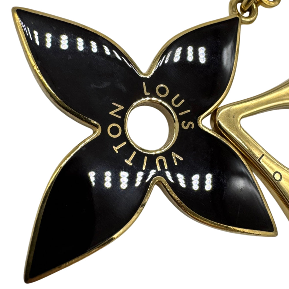 LOUIS VUITTON Gold Puzzle Key Chain Bag Charm LHQ1984
