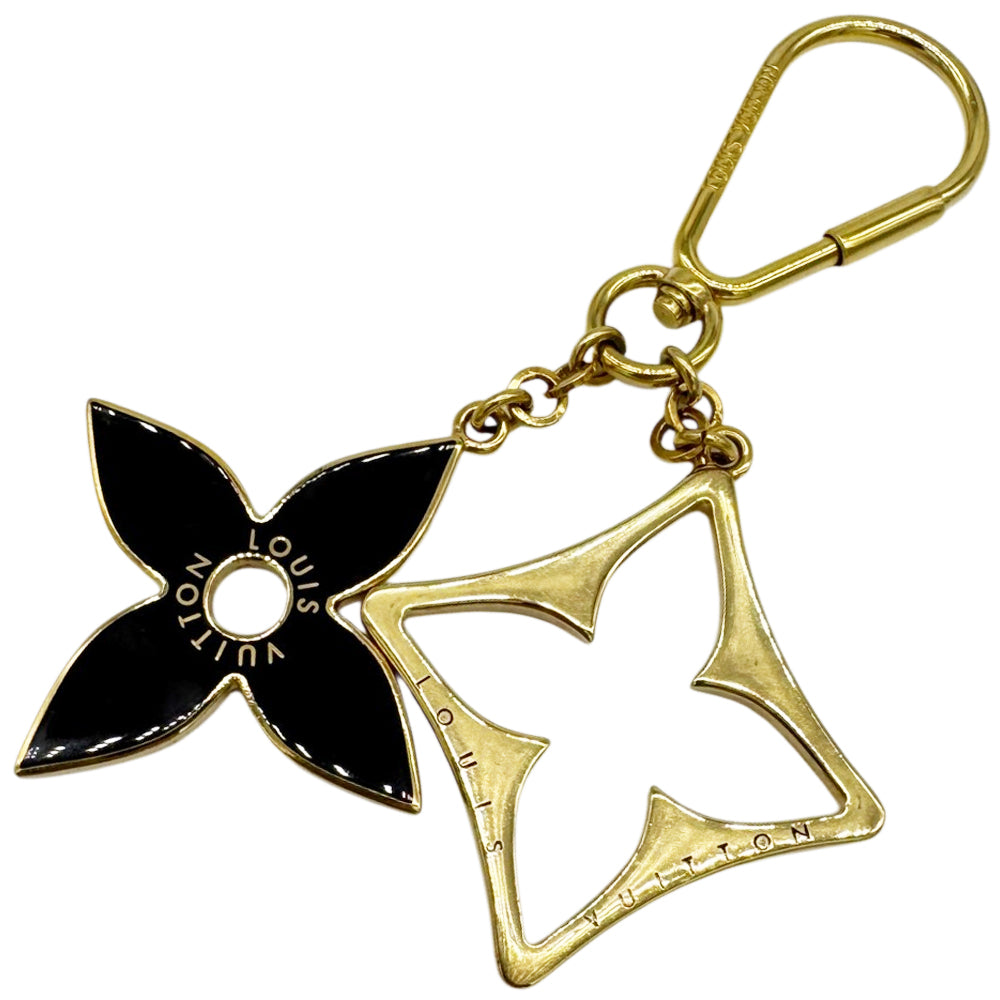 LOUIS VUITTON Gold Puzzle Key Chain Bag Charm LHQ1984