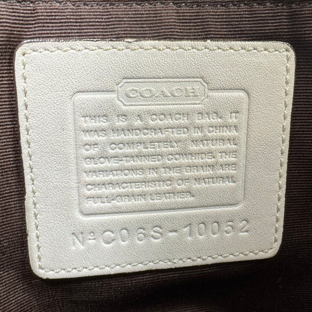 COACH Soho White Leather Shoulder Bag LHQ1987
