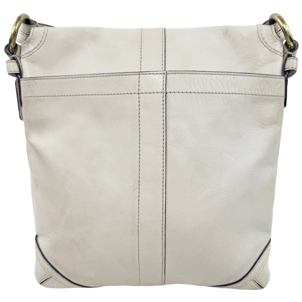 COACH Soho White Leather Shoulder Bag LHQ1987