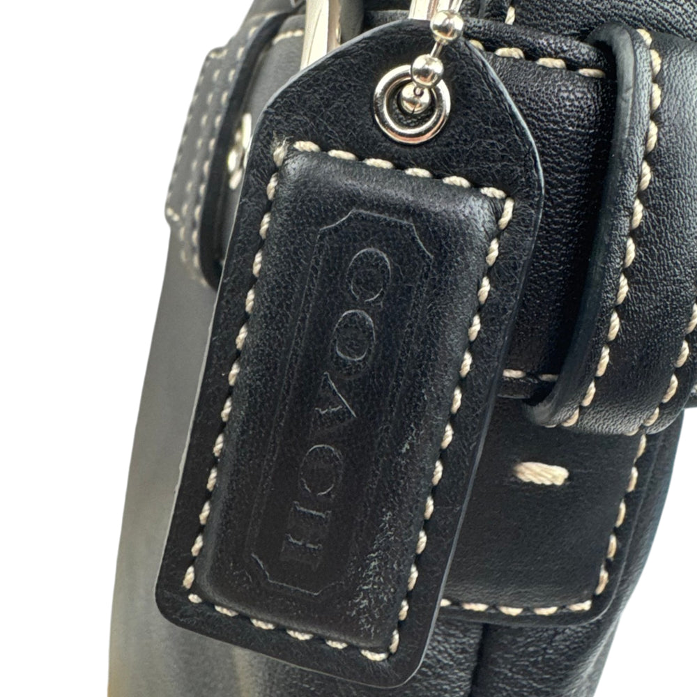 COACH Soho Black Leather Shoulder Bag LHQ1990