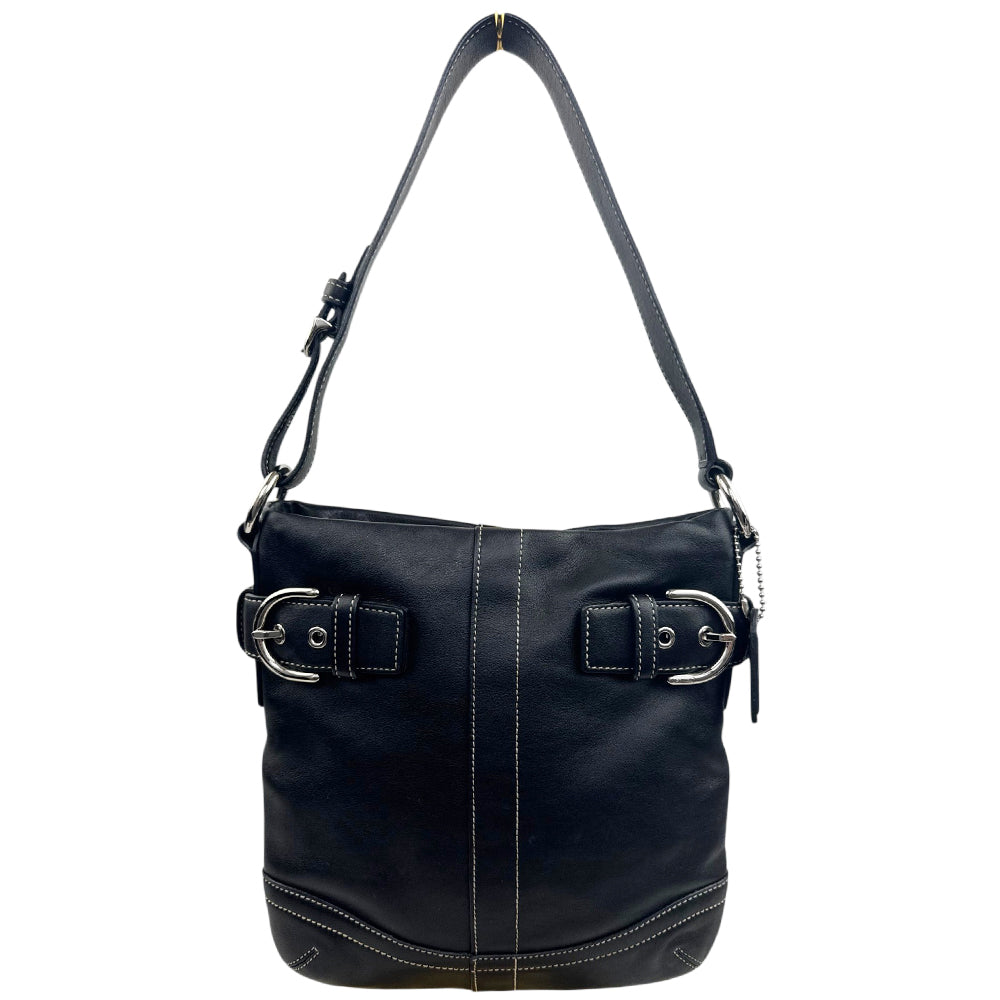 COACH Soho Black Leather Shoulder Bag LHQ1990