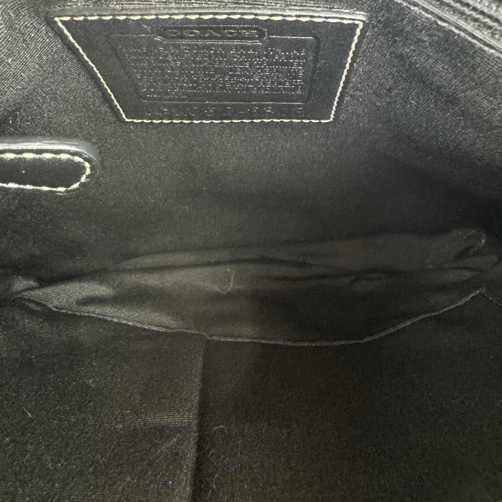 COACH Black Soho Signature Canvas and Leather Shoulder Bag LHQ1991