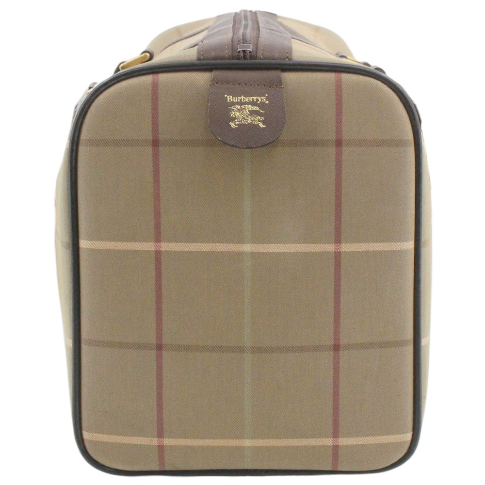 BURBERRY Check Duffle/Boston Bag LHQ2001