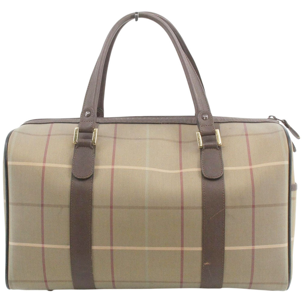 BURBERRY Check Duffle/Boston Bag LHQ2001