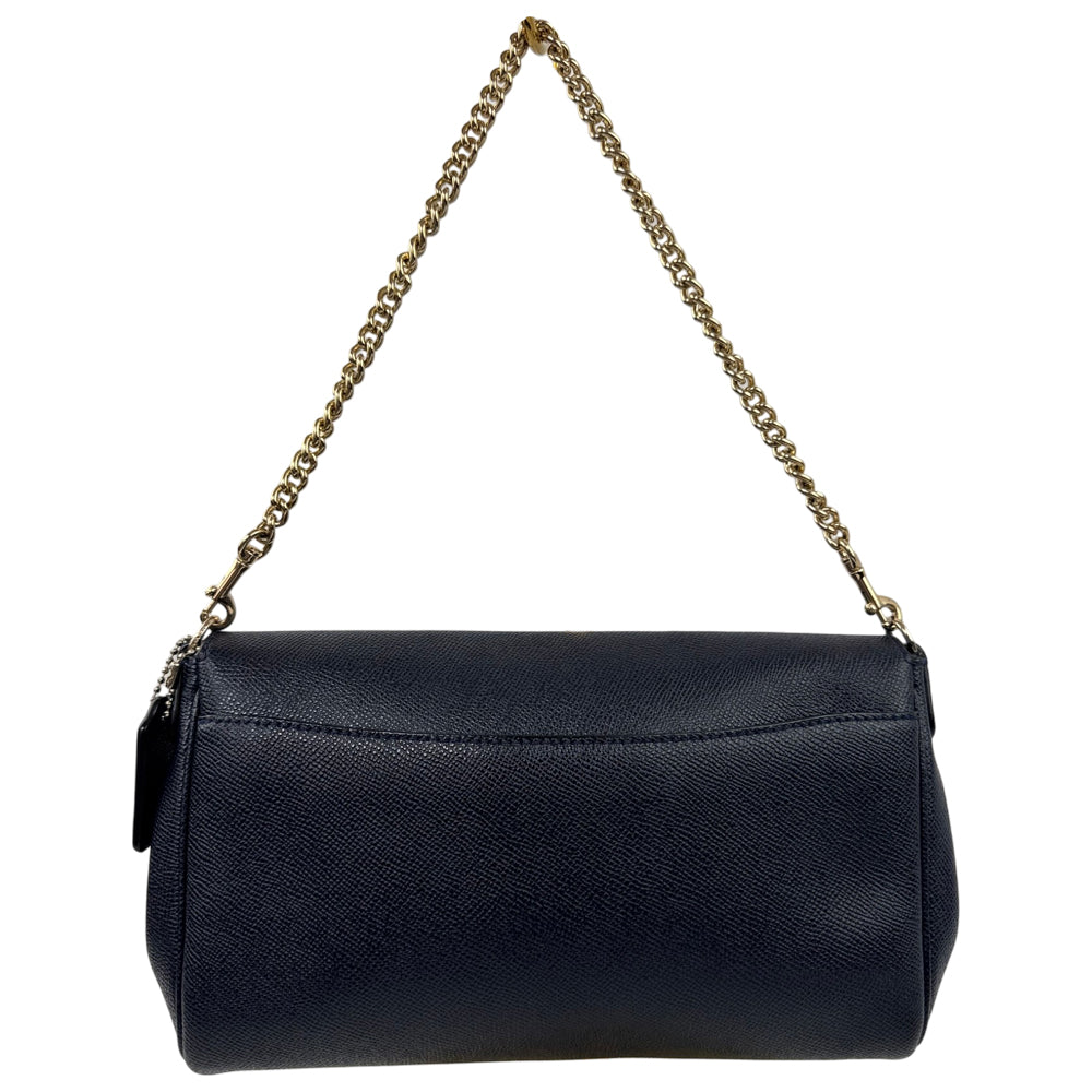 COACH Navy Leather Crosstown Shoulder Bag LHQ2010