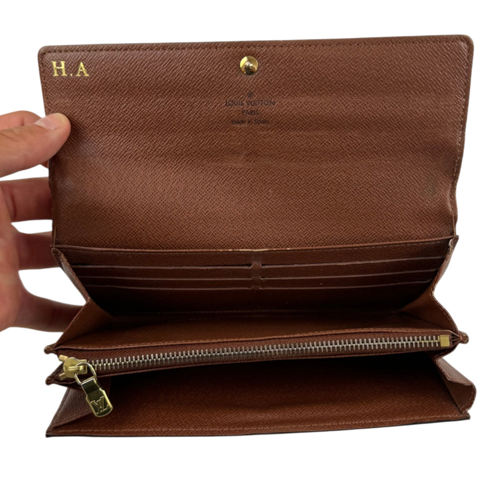 LOUIS VUITTON Monogram Sarah Long Purse LHQ2037