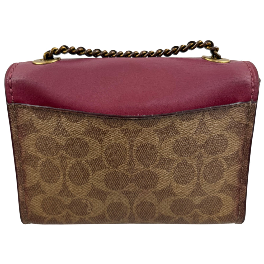 COACH Signature Parker Leather Shoulder Crossbody Bag LHQ2042
