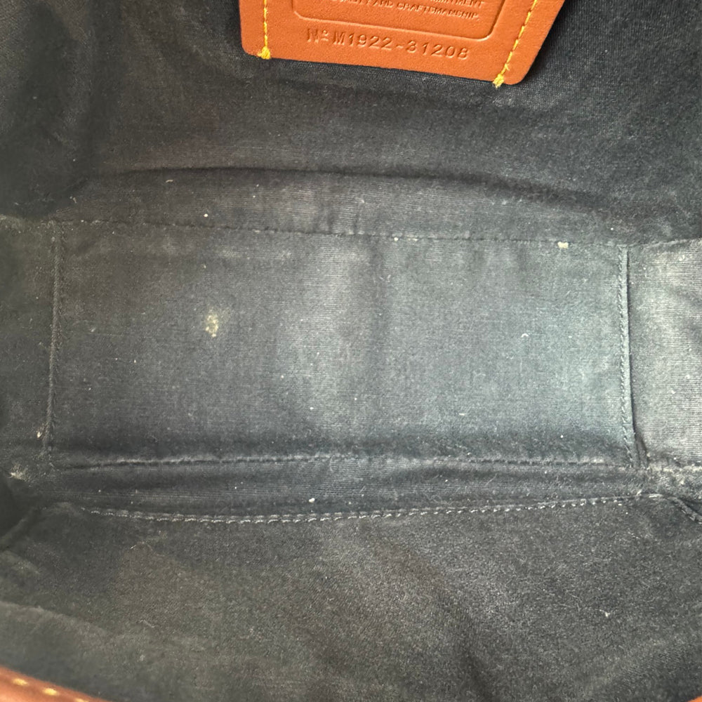 COACH Jamie Signature Brown/Blue Canvas Camera Shoulder Bag LHQ2043