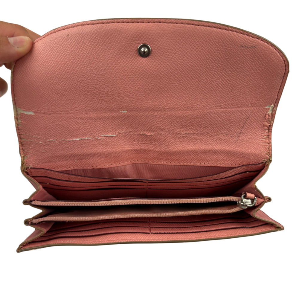 COACH Signature Cream Envelope Long Wallet LHQ2049