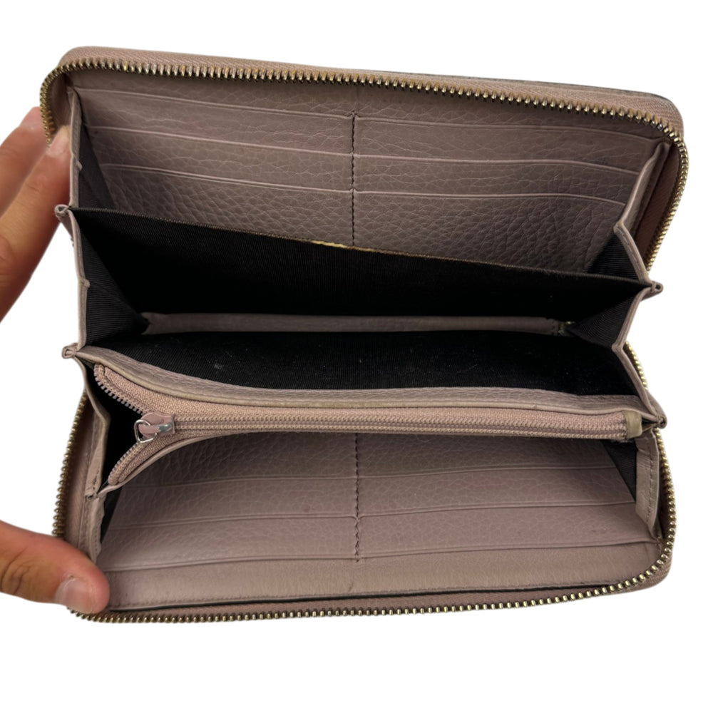 GUCCI GG Brown Web Purse Wallet LHQ2056