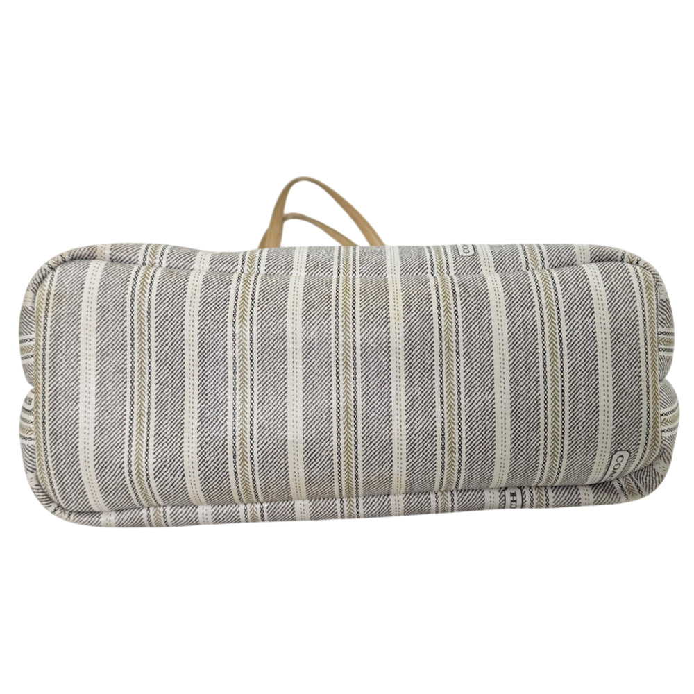 COACH Legacy Weekend Ticking Stripe Tote Shoulder Bag LHQ2068