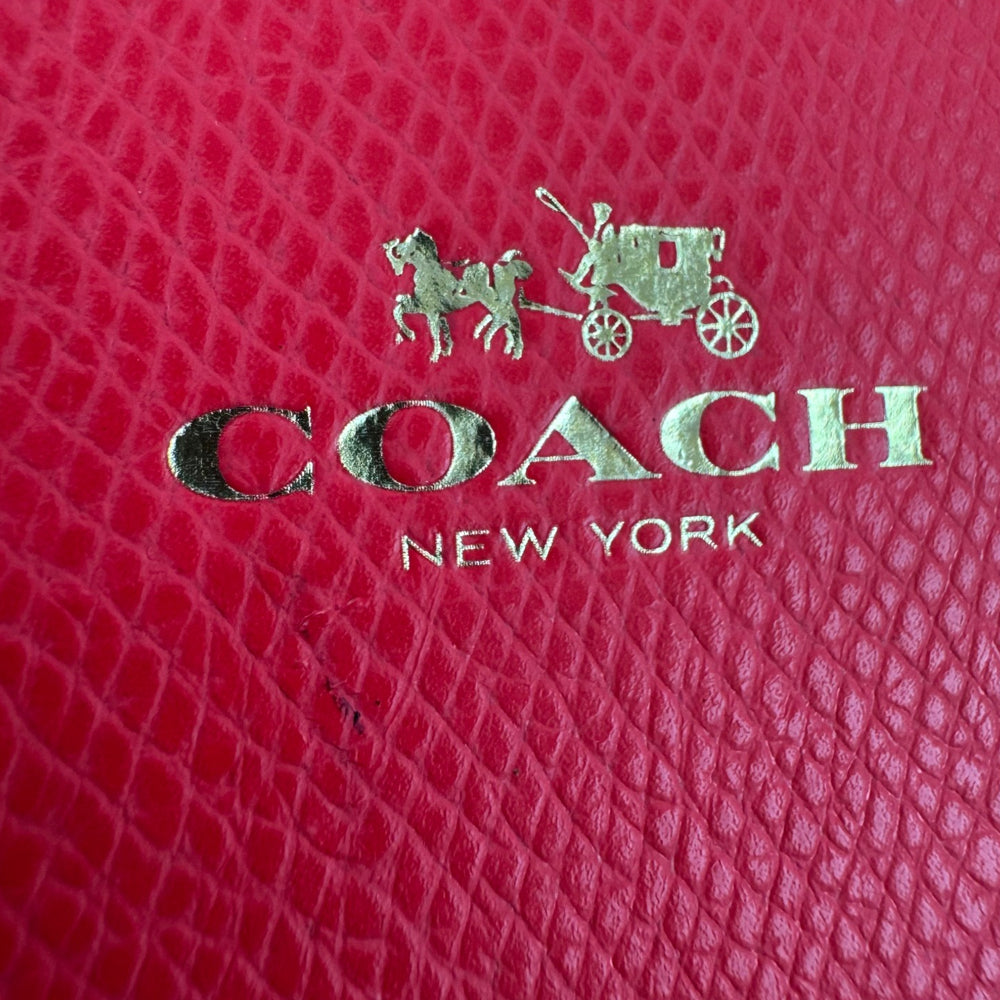 COACH Pink Leather Clutch Wristlet LHQ2073