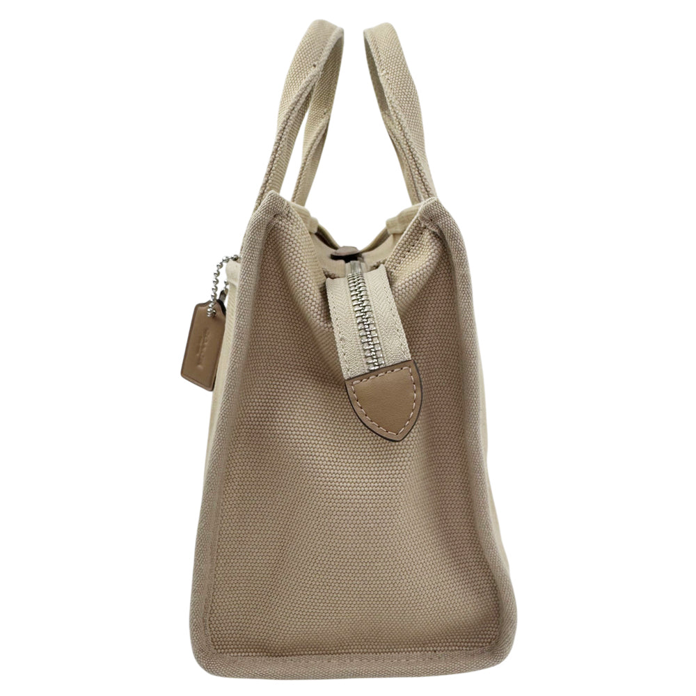 COACH Cargo 26 Beige Canvas Tote Shoulder Bag LHQ2083