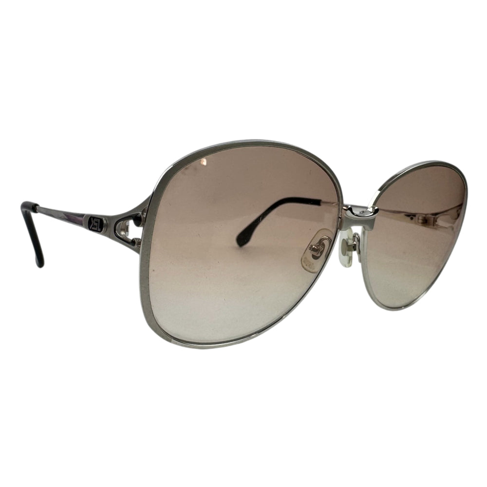 SAINT LAURENT Silver Frame Pink Lens Sunglasses LHQ2092