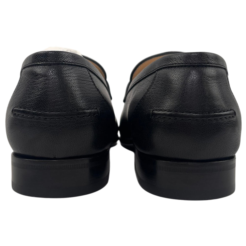 VALENTINO Black Leather Loafers Size 9 UK LHQ2097