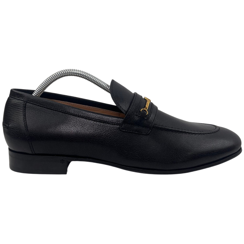 VALENTINO Black Leather Loafers Size 9 UK LHQ2097
